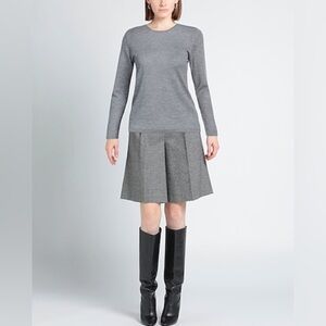 Cruciani Grey Wool Crewneck sweater, size 46 (US 8)